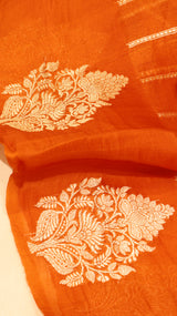 Pure Handloom Kora Silk Saree