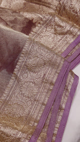 Glass Tissue Silk Saree