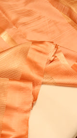 Pre-Order : Pre-Order : Striped Tissue Katan Silk Saree