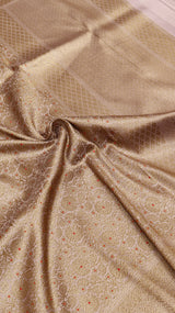 Antique Brocade Katan Silk Saree