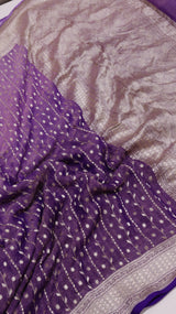 Handloom Pure Tissue Gorgeotte Saree