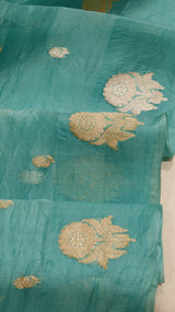 Pre-Order : Handloom Pure Kora Silk Saree
