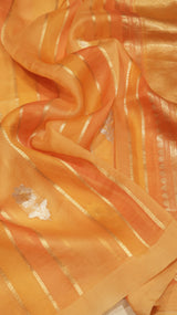 Pre-Order : Handloom Rangkaat Kora Silk Saree