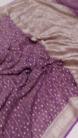 Handloom Pure Tissue Gorgeotte Saree