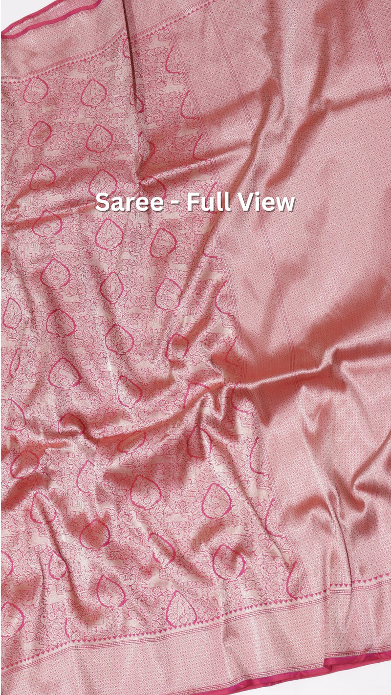 Handloom Katan Silk Brocade Saree