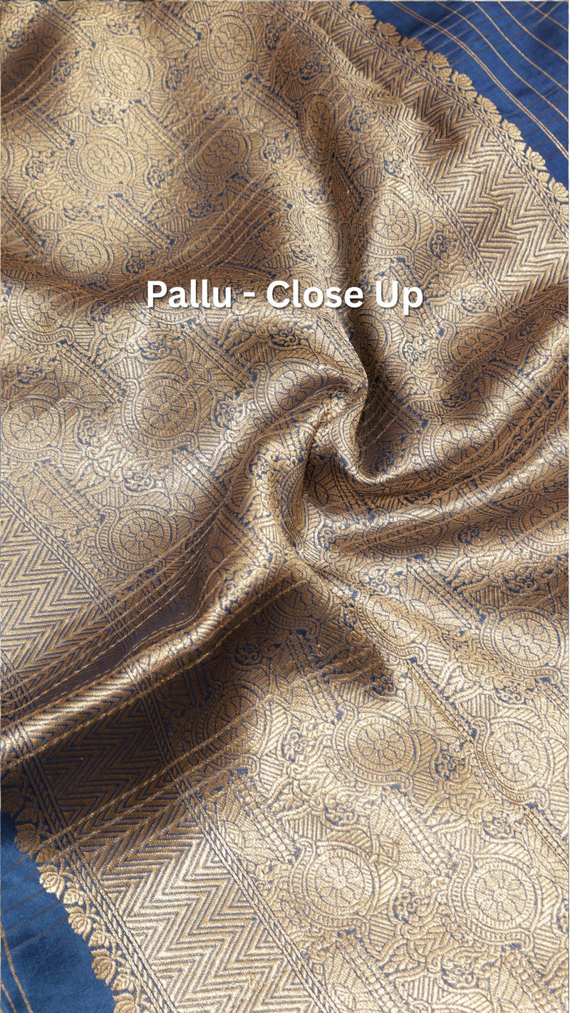 Handloom Soft Katan Rath Border Saree