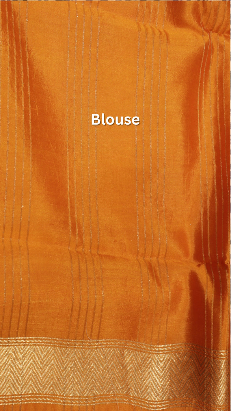 Handloom Soft Katan Rath Border Saree