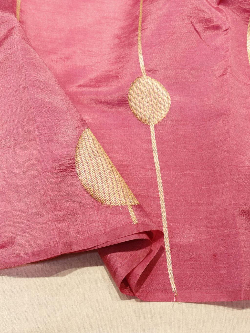 Pink Soft Katan Banarasi saree blouse piece – Hikayat Banaras