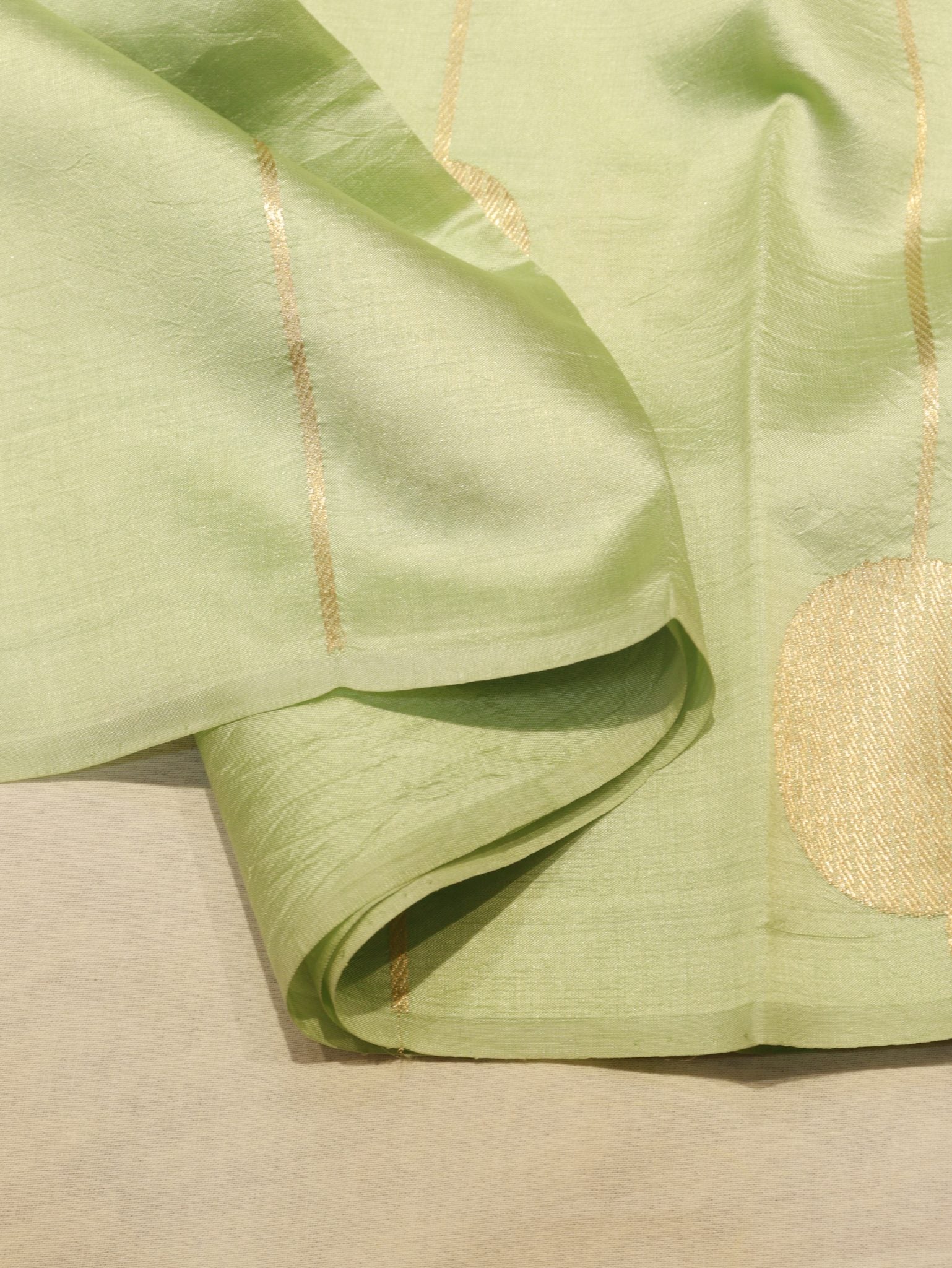 Green Soft Katan Banarasi saree blouse piece – Hikayat Banaras