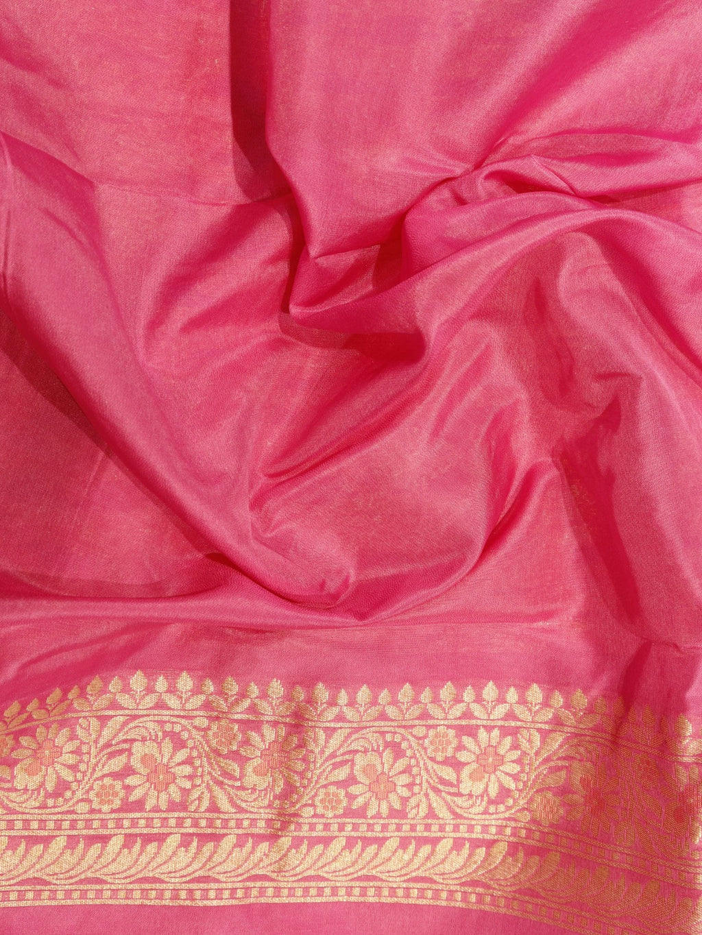 Pink Summer Silk Banarasi saree texture detail