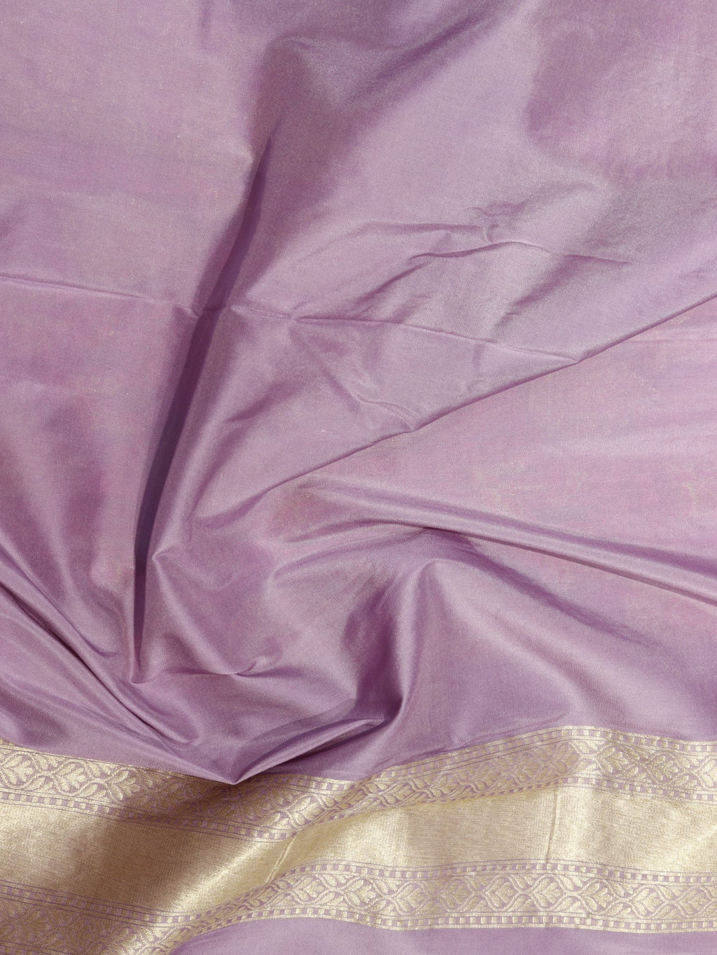 Lavender Summer Silk Banarasi saree texture detail