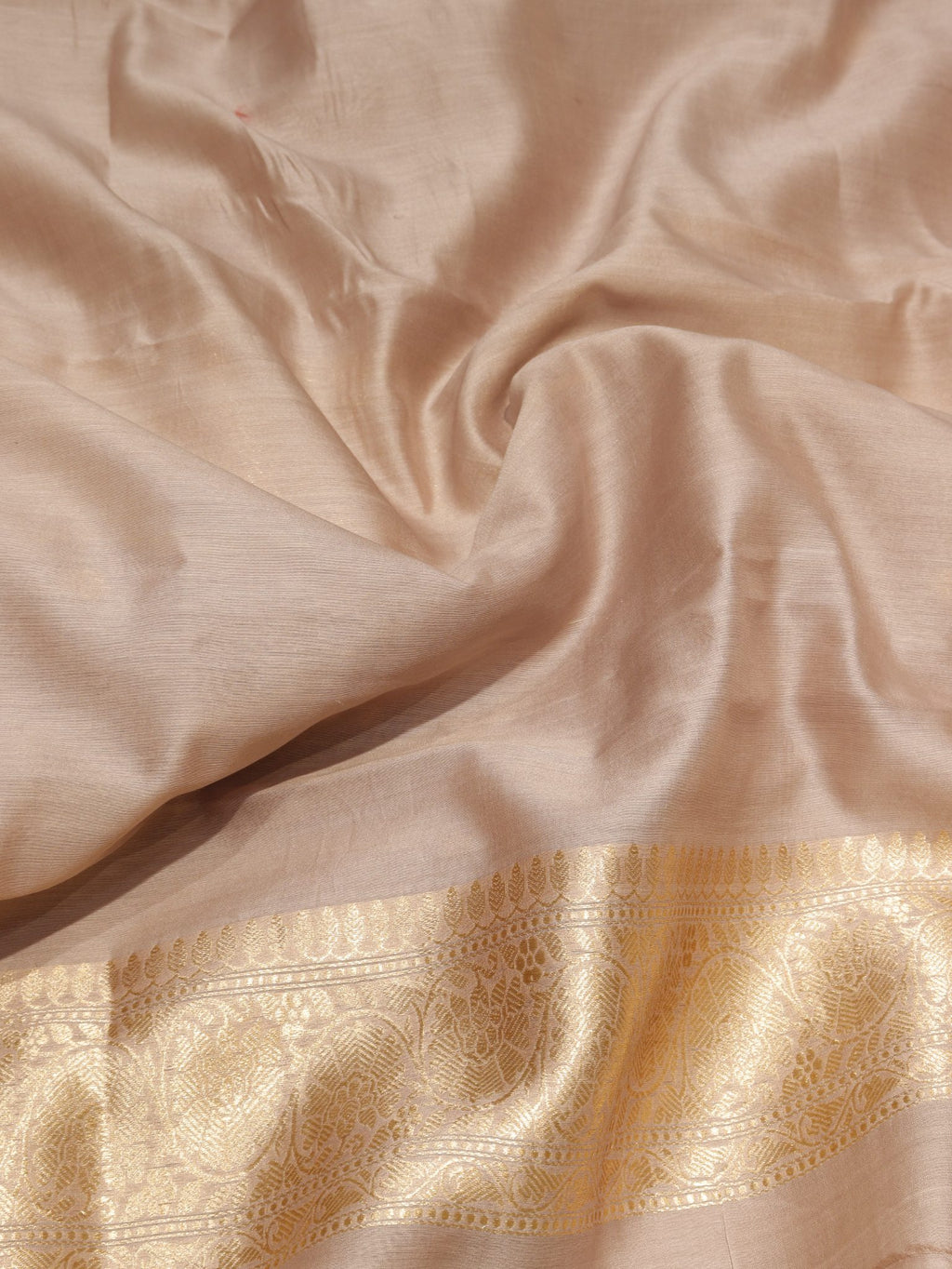 Coffee Powder Brown Linen Banarasi suit bottom detail