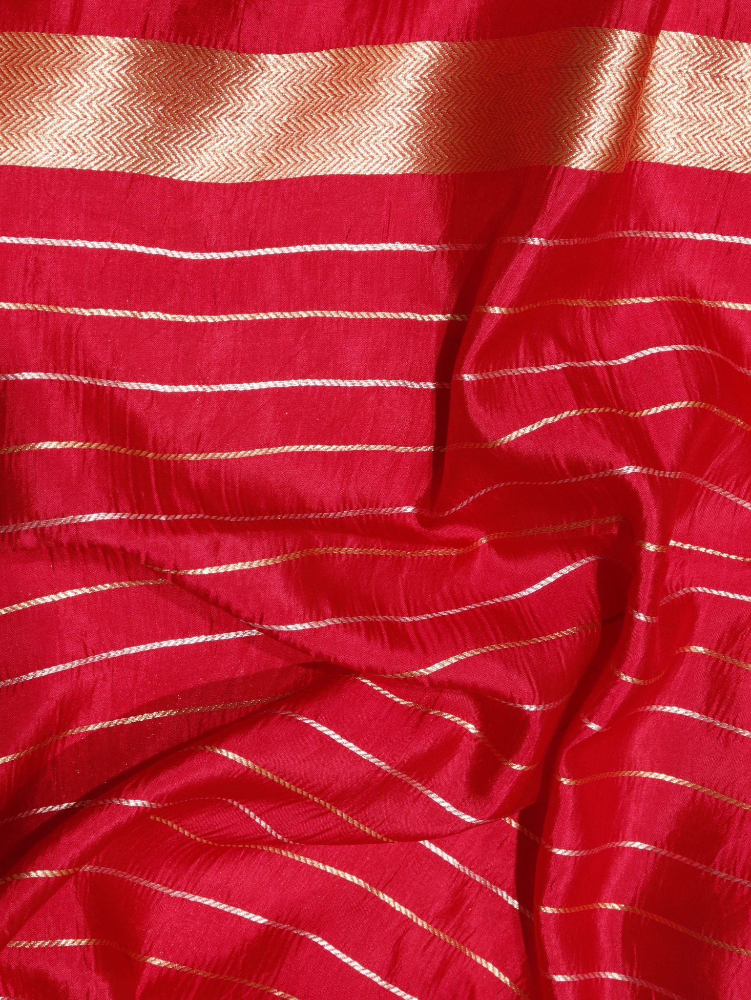Pink Soft Katan Banarasi saree zari work detail