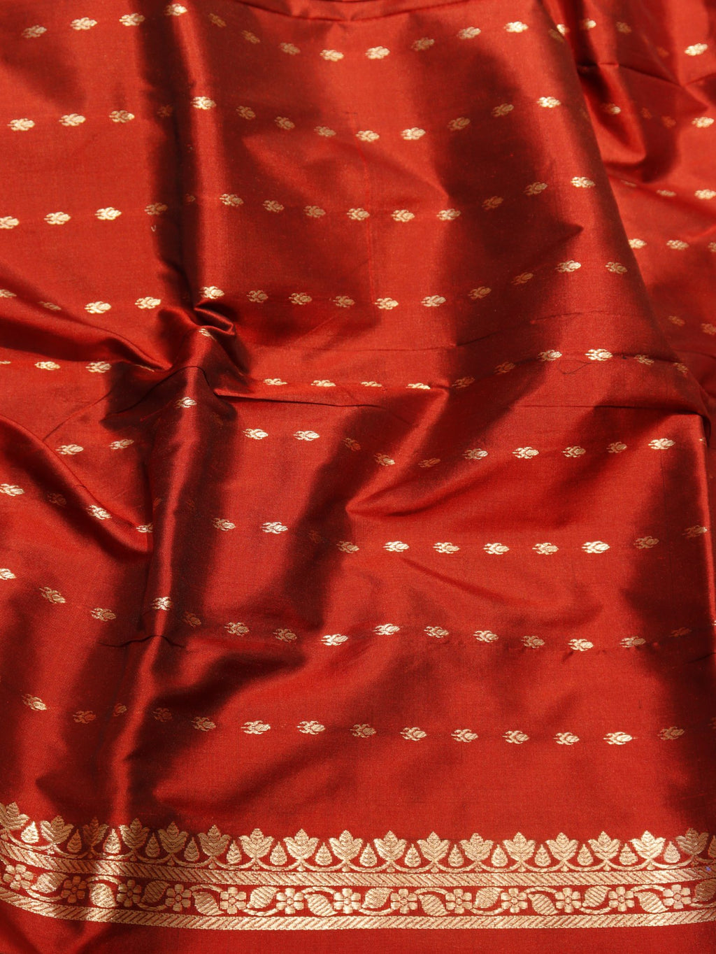 Black Katan Silk Banarasi saree folded view