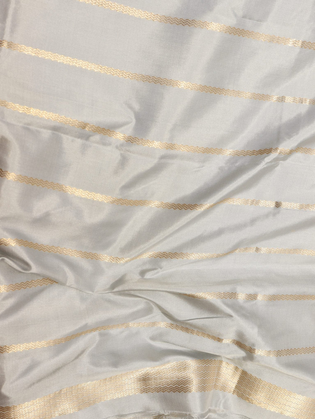 Ocean Mist Katan Silk Banarasi saree texture detail