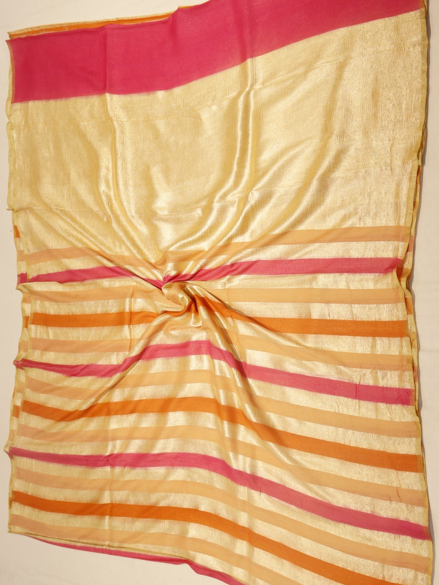 Pink Moonga Silk Banarasi saree zari work detail