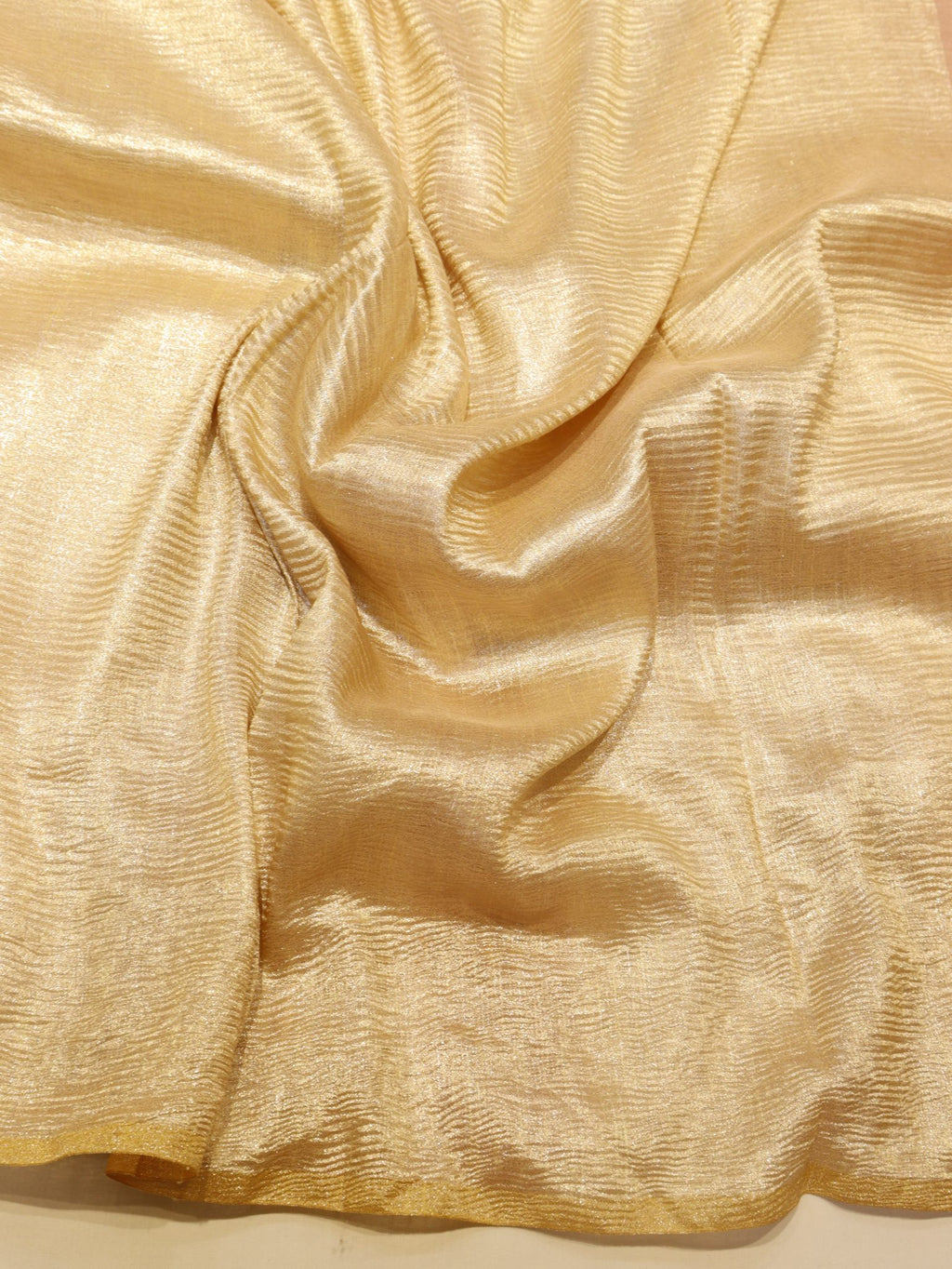 Burnt Orange Moonga Silk Banarasi saree full spread
