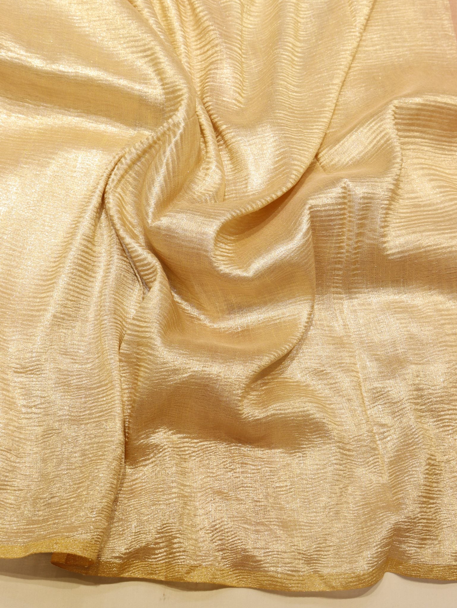 Burnt Orange Moonga Silk Banarasi saree full spread