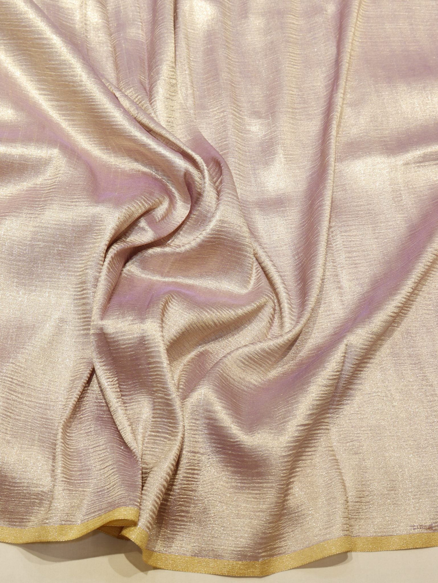 Orchid Moonga Silk Banarasi saree full spread