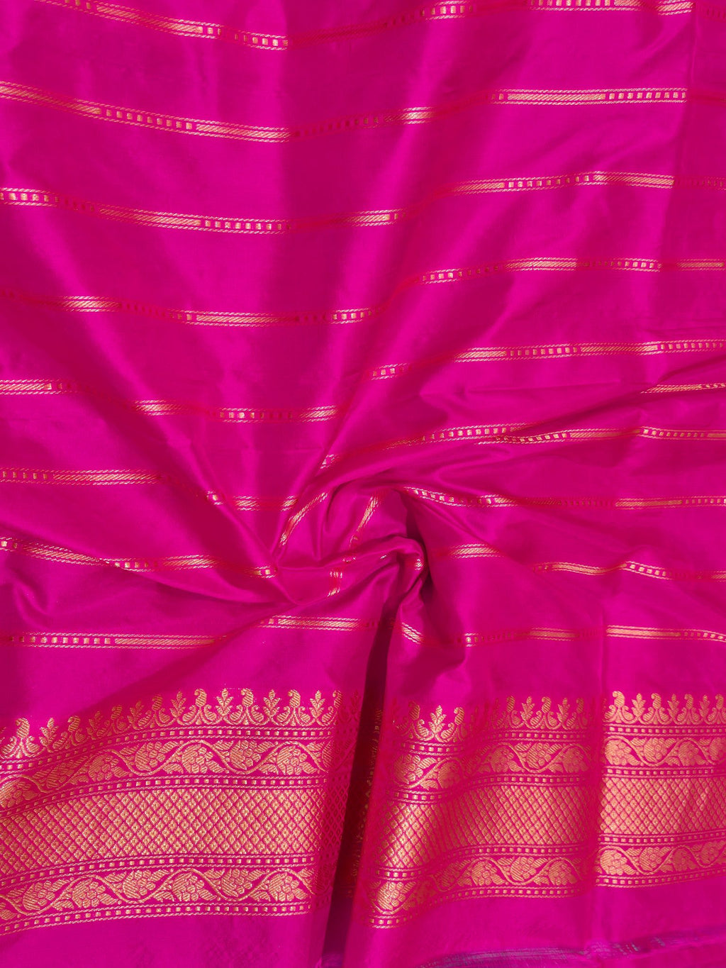 Sky Blue Katan Silk Banarasi saree zari work detail