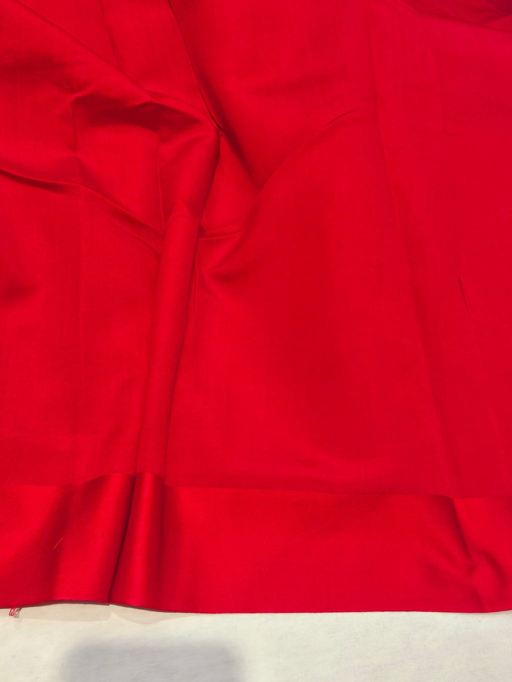 Red Tissue Silk Banarasi saree full spread