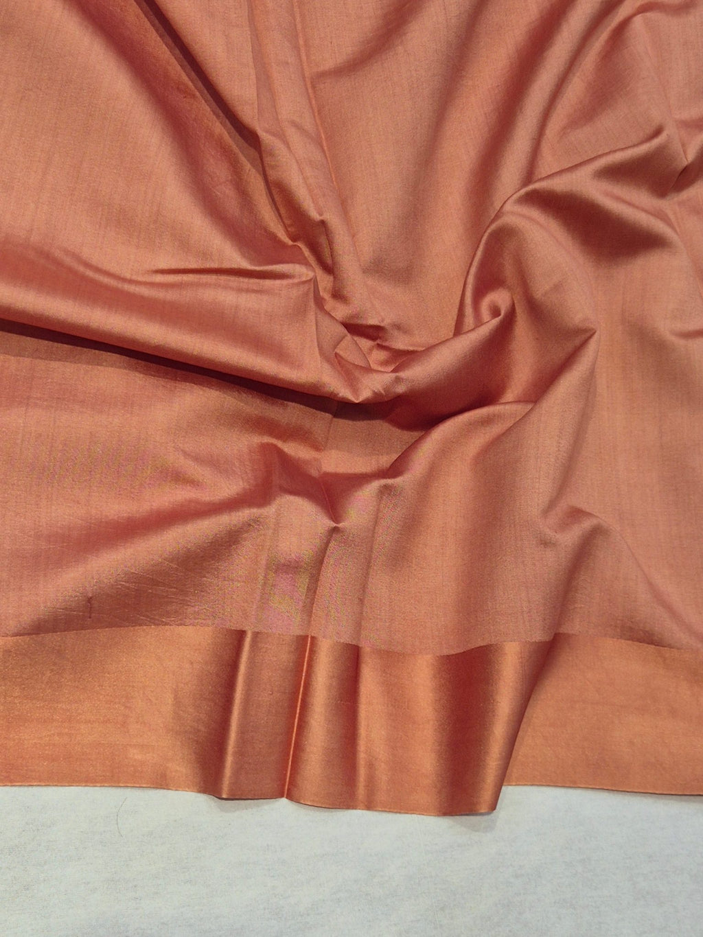 Coffee Brown Tissue Silk Banarasi saree texture detail