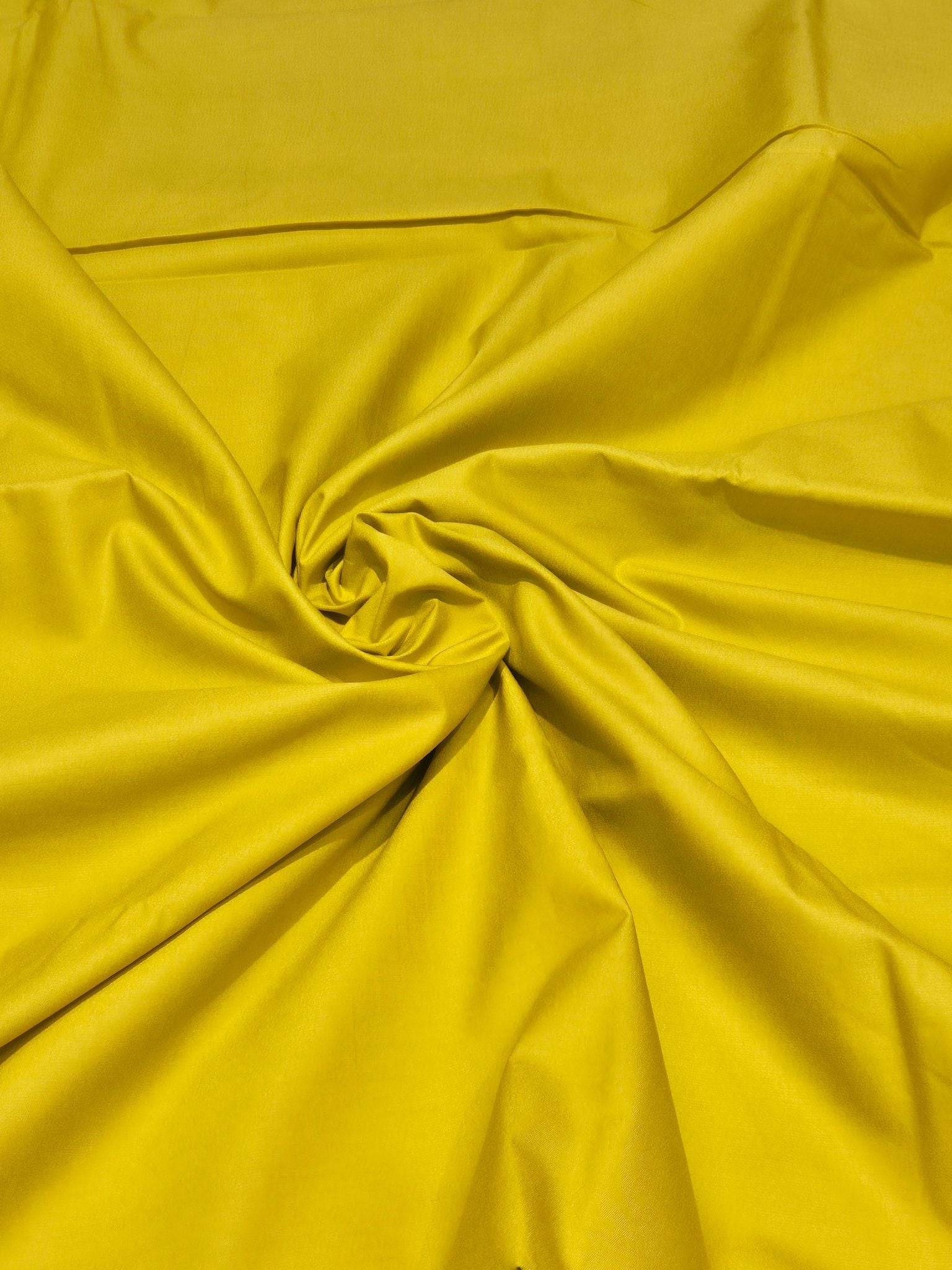 Lime Yellow Cotton Banarasi suit bottom detail