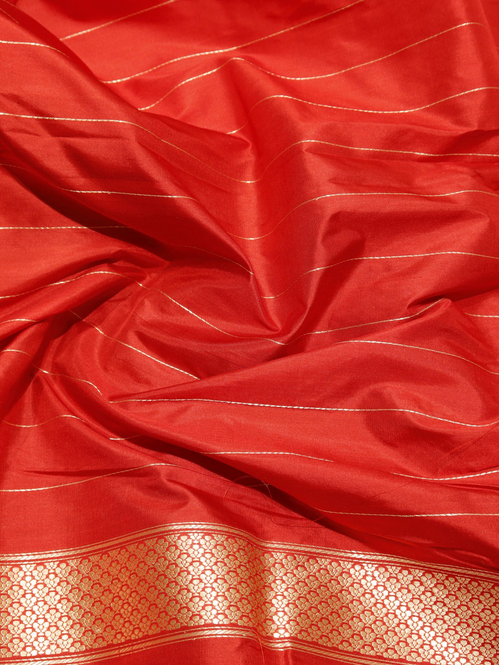 Black Katan Silk Banarasi saree texture detail