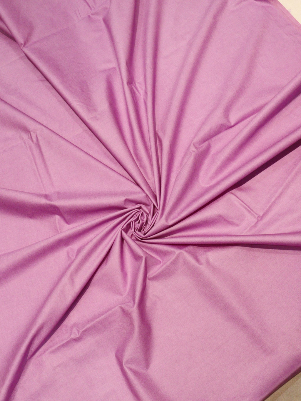 Light lavender Pure Cotton Banarasi suit folded view
