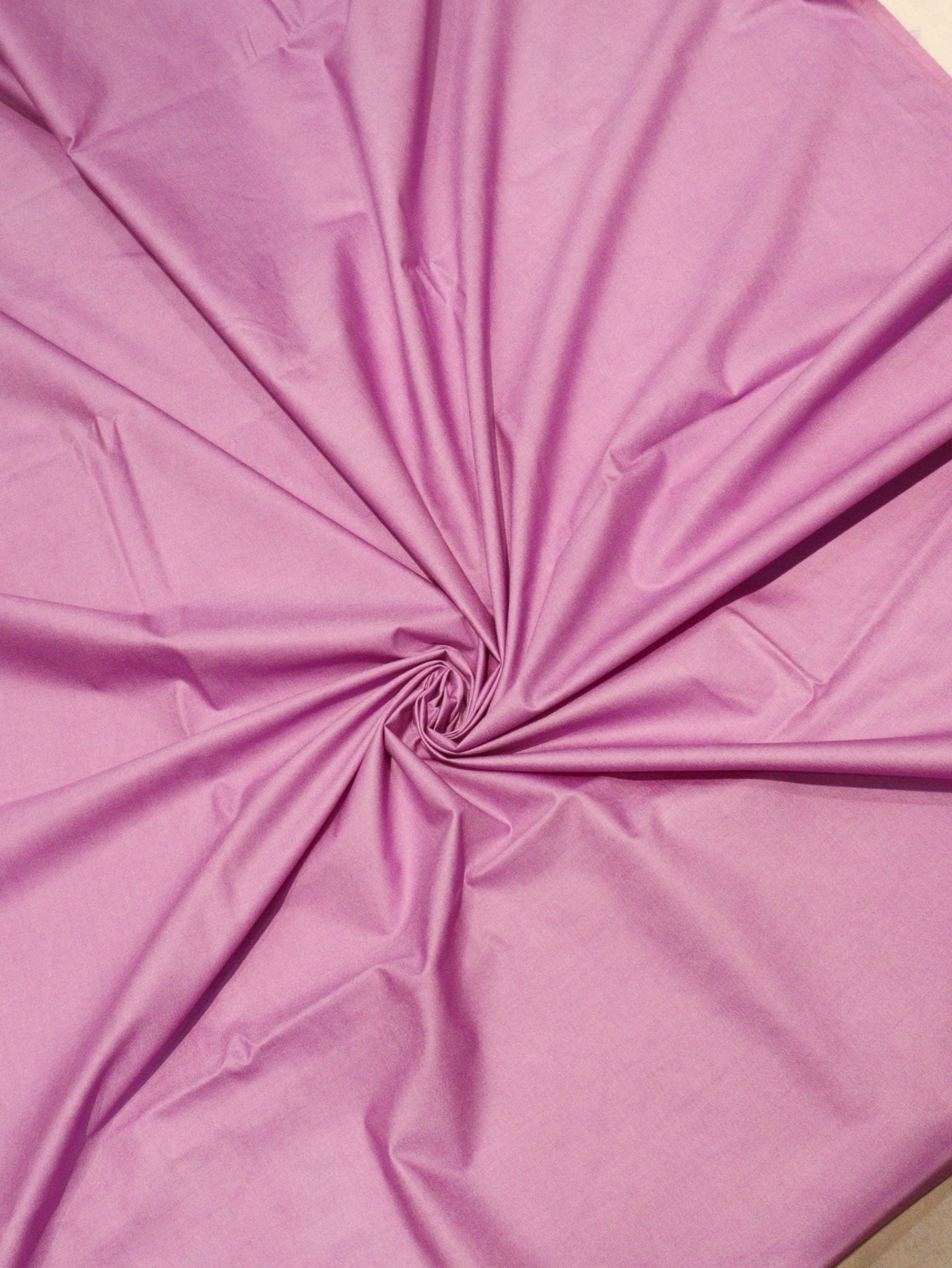 Light lavender Pure Cotton Banarasi suit folded view