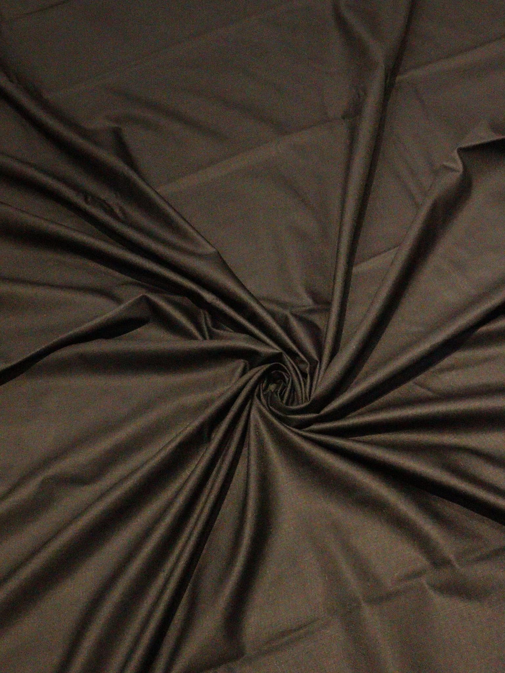 Black Pure Cotton Banarasi suit front drape view