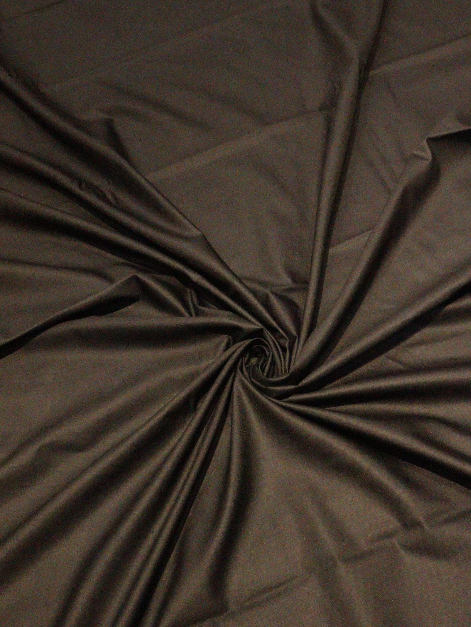 Black Pure Cotton Banarasi suit front drape view