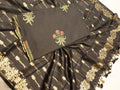 Black Pure Cotton Banarasi suit bottom detail
