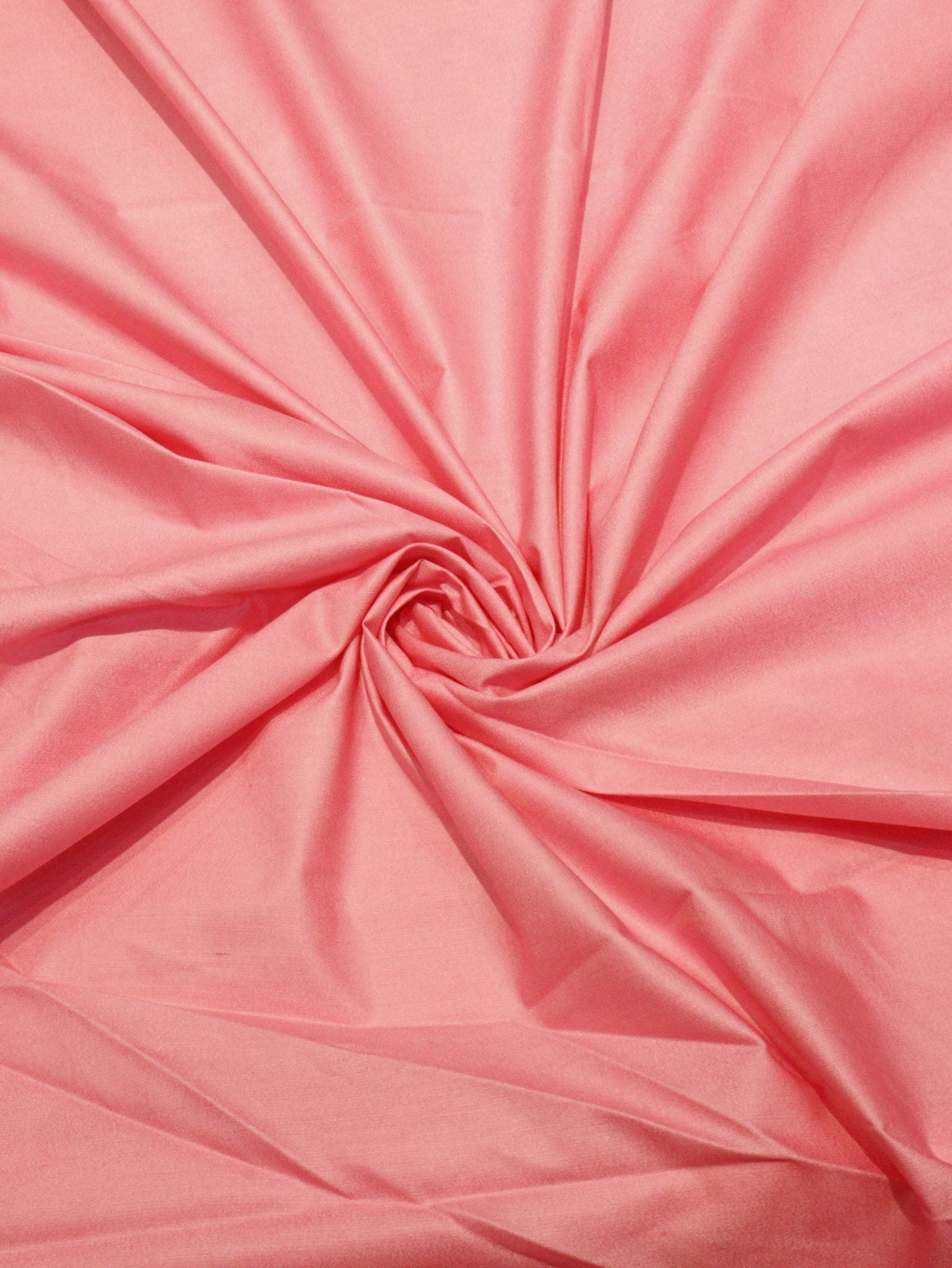 Baby Pink Pure Cotton Banarasi suit front drape view