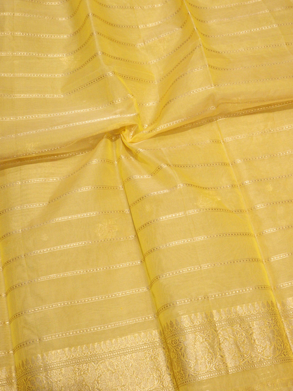 Milk Coffee Kora Silk Banarasi saree zari work detail
