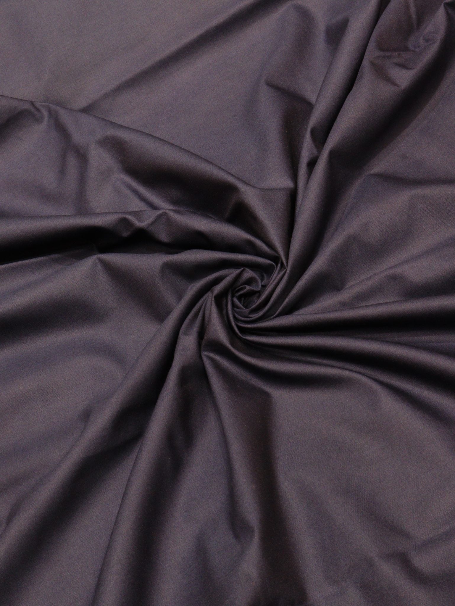 Mid Night blue Cotton Banarasi suit front drape view