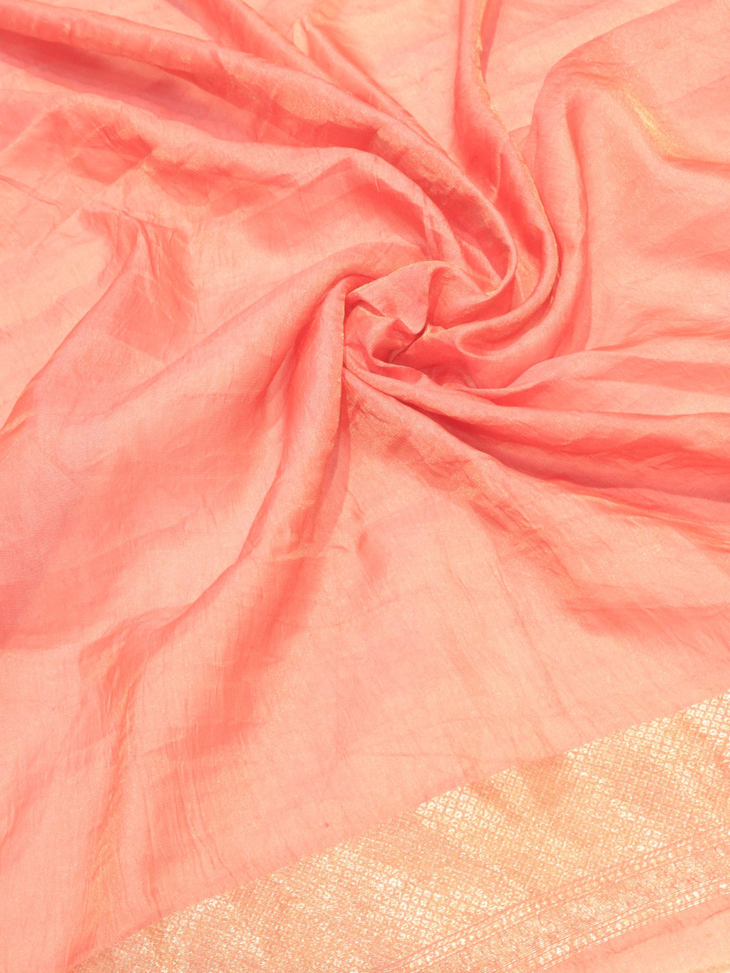 Muted Shades Tissue Georgette Banarasi saree full spread