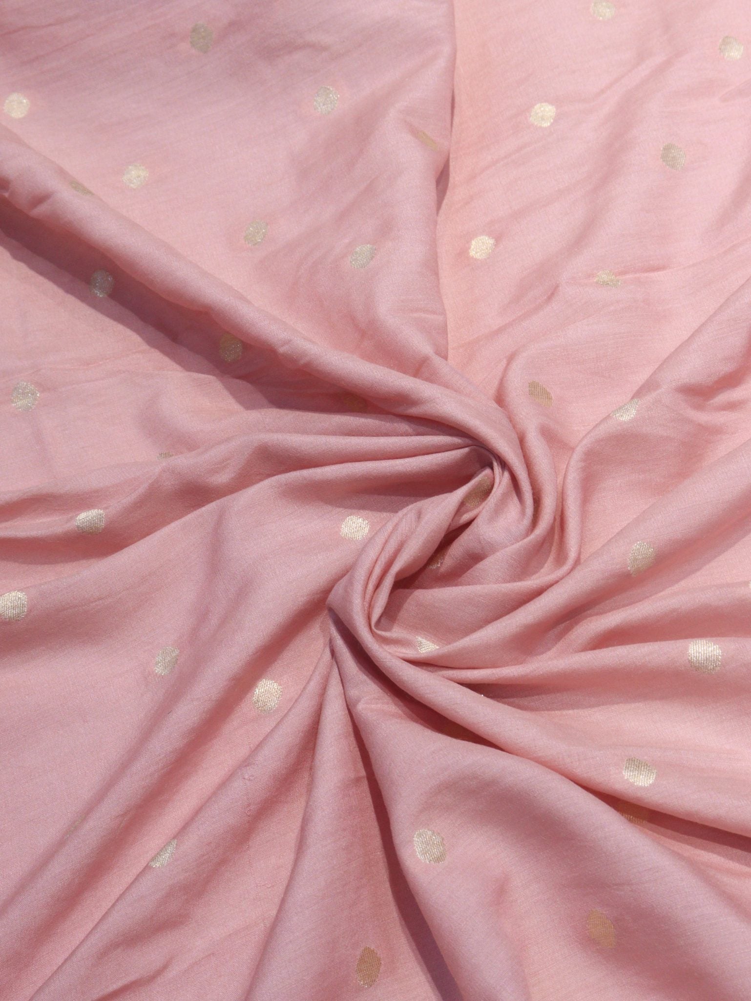 Soft Rose Moonga Silk Banarasi saree zari work detail