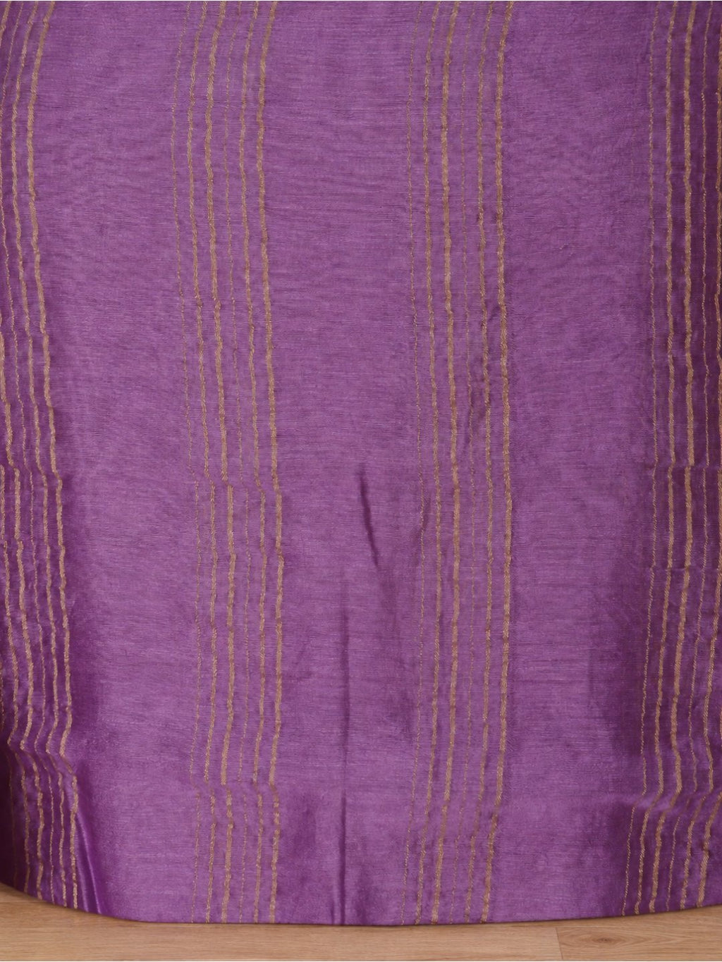 Lavender with light zari work Chanderi silk suit Banarasi suit sleeve detail