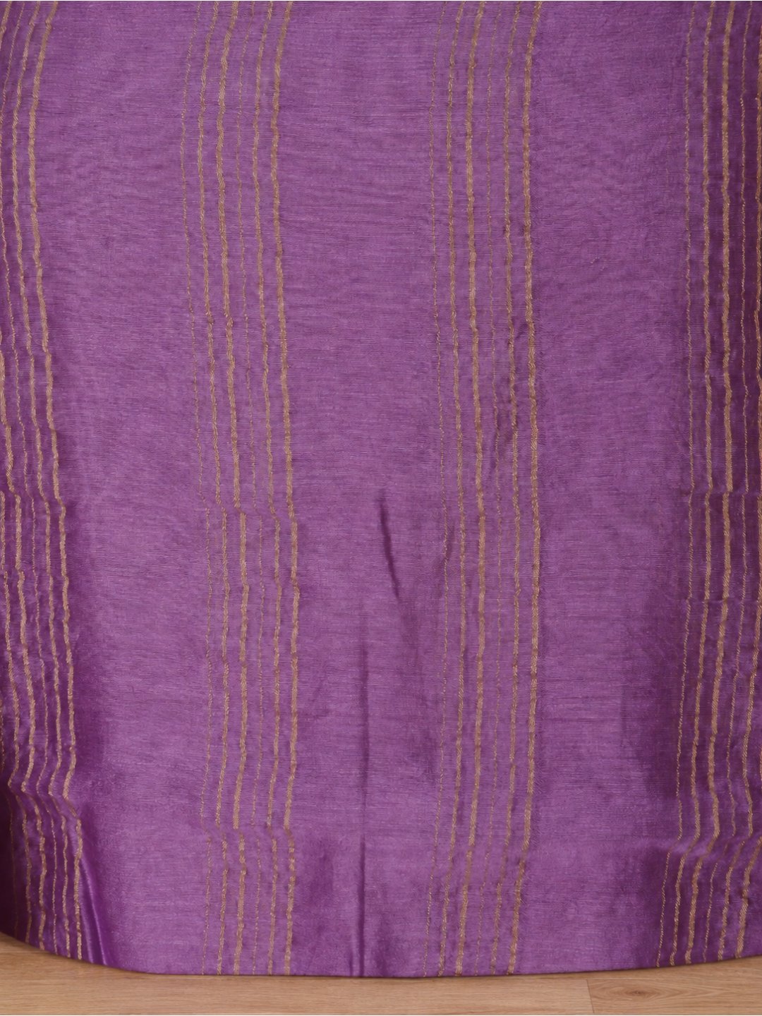Lavender with light zari work Chanderi silk suit Banarasi suit sleeve detail