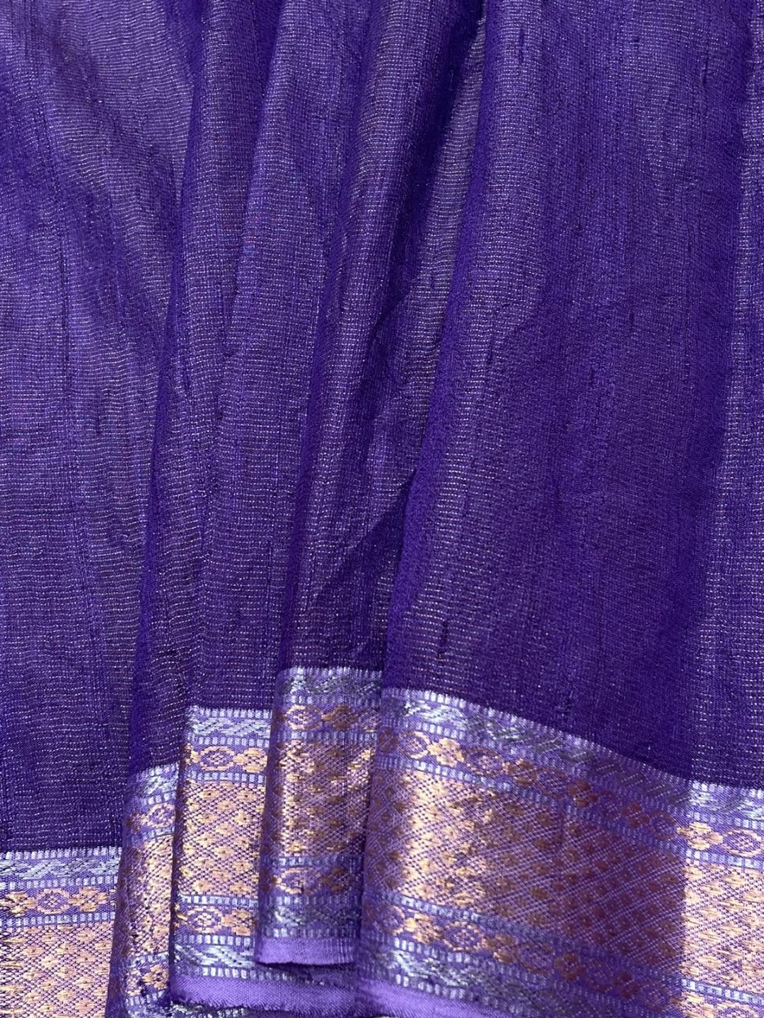 Dark Red Dupion Silk Banarasi saree blouse piece