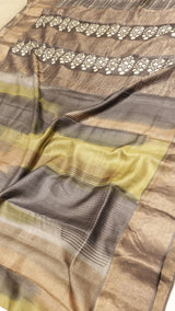 Handloom Soft Tussar Silk Saree