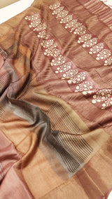 Handloom Soft Tussar Silk Saree