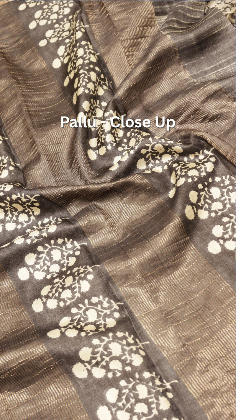 Handloom Soft Tussar Silk Saree