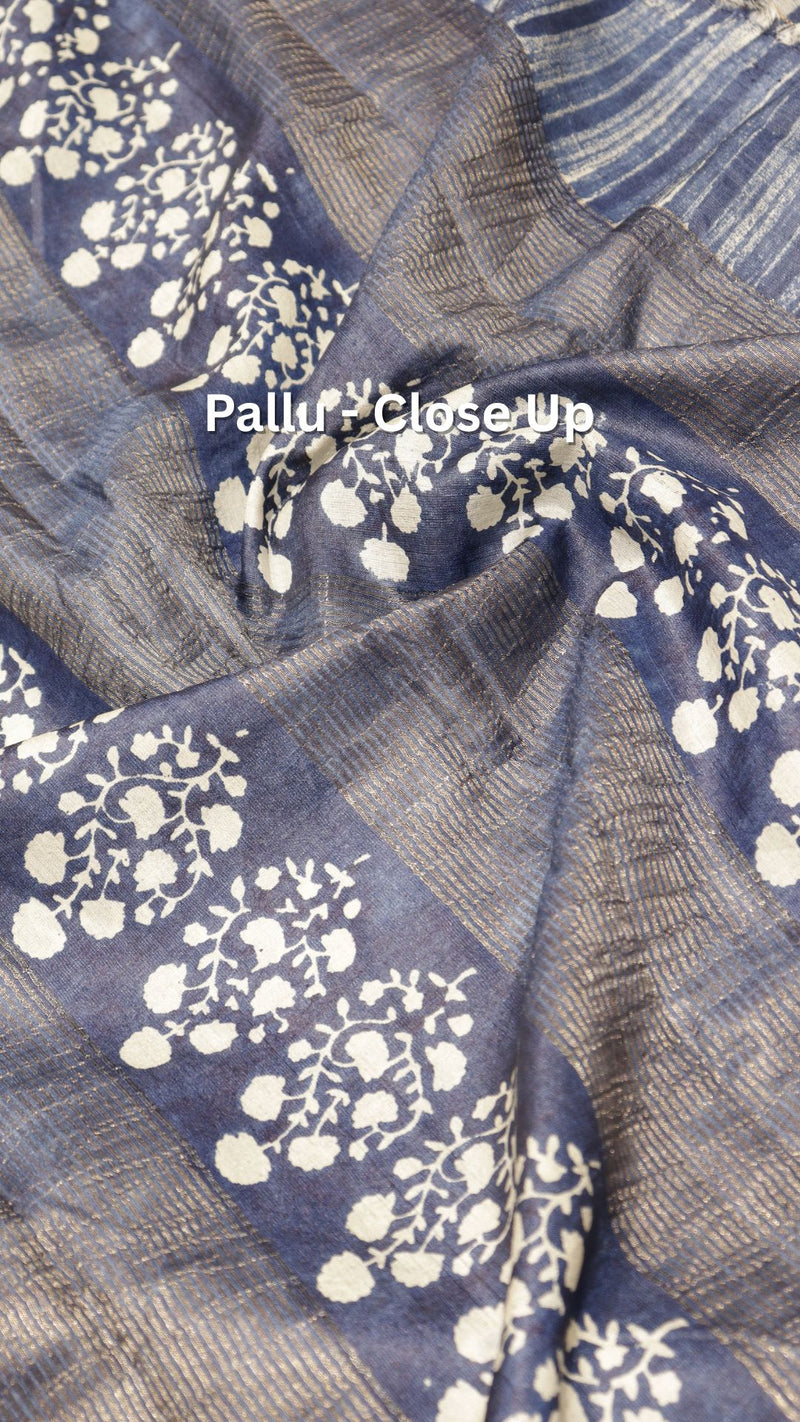 Handloom Soft Tussar Silk Saree