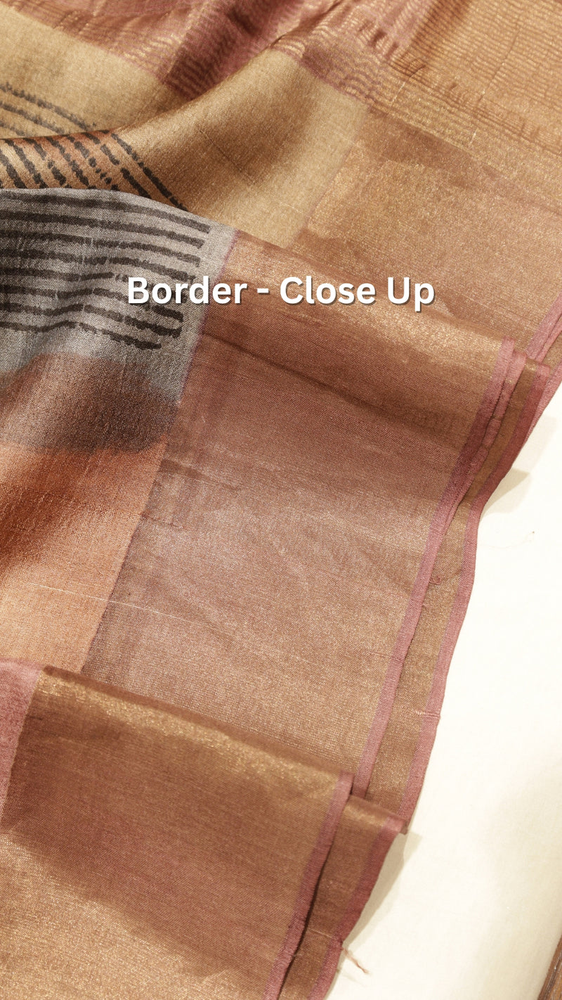Handloom Soft Tussar Silk Saree