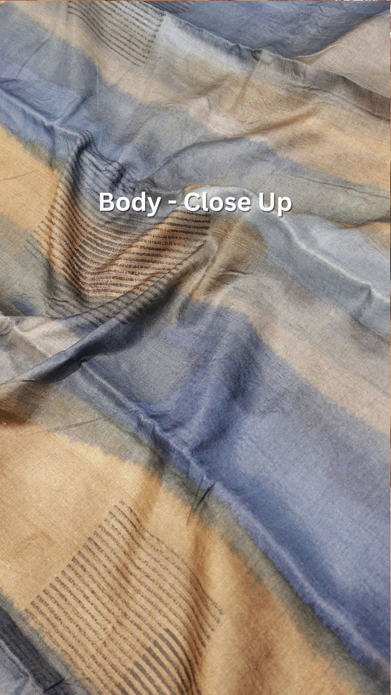 Handloom Soft Tussar Silk Saree