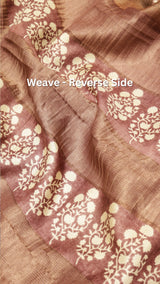 Handloom Soft Tussar Silk Saree