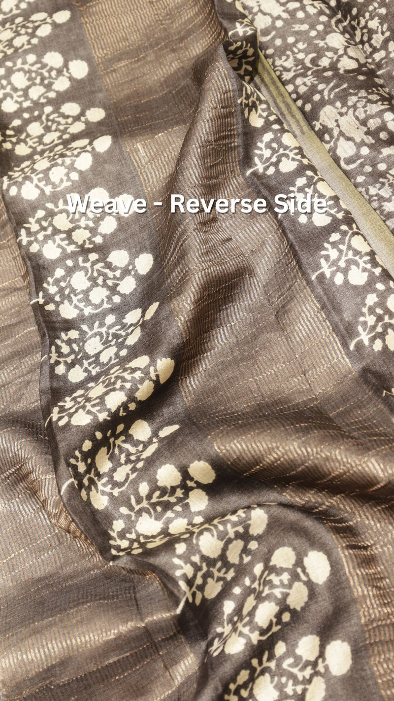 Handloom Soft Tussar Silk Saree