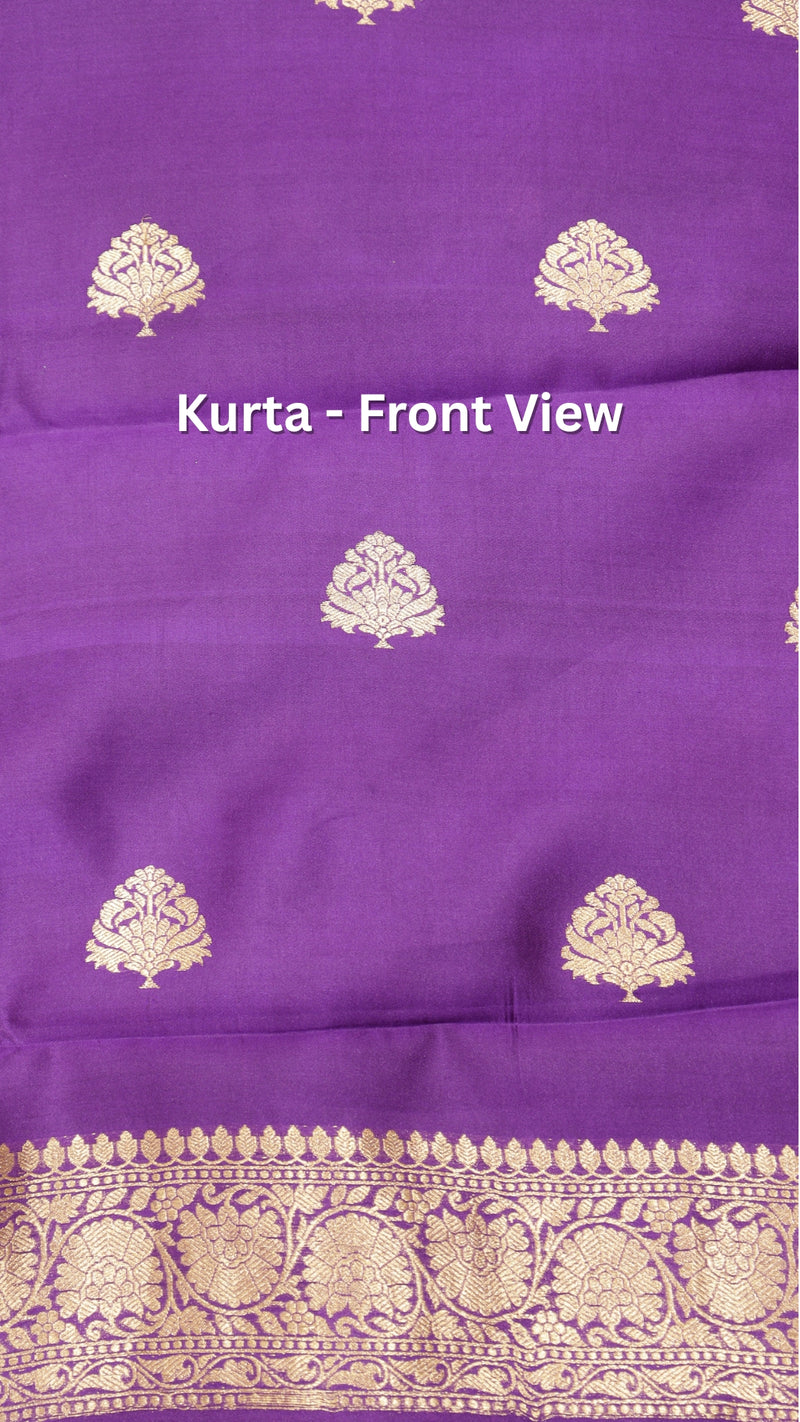 Handloom Katan Silk Suit Set